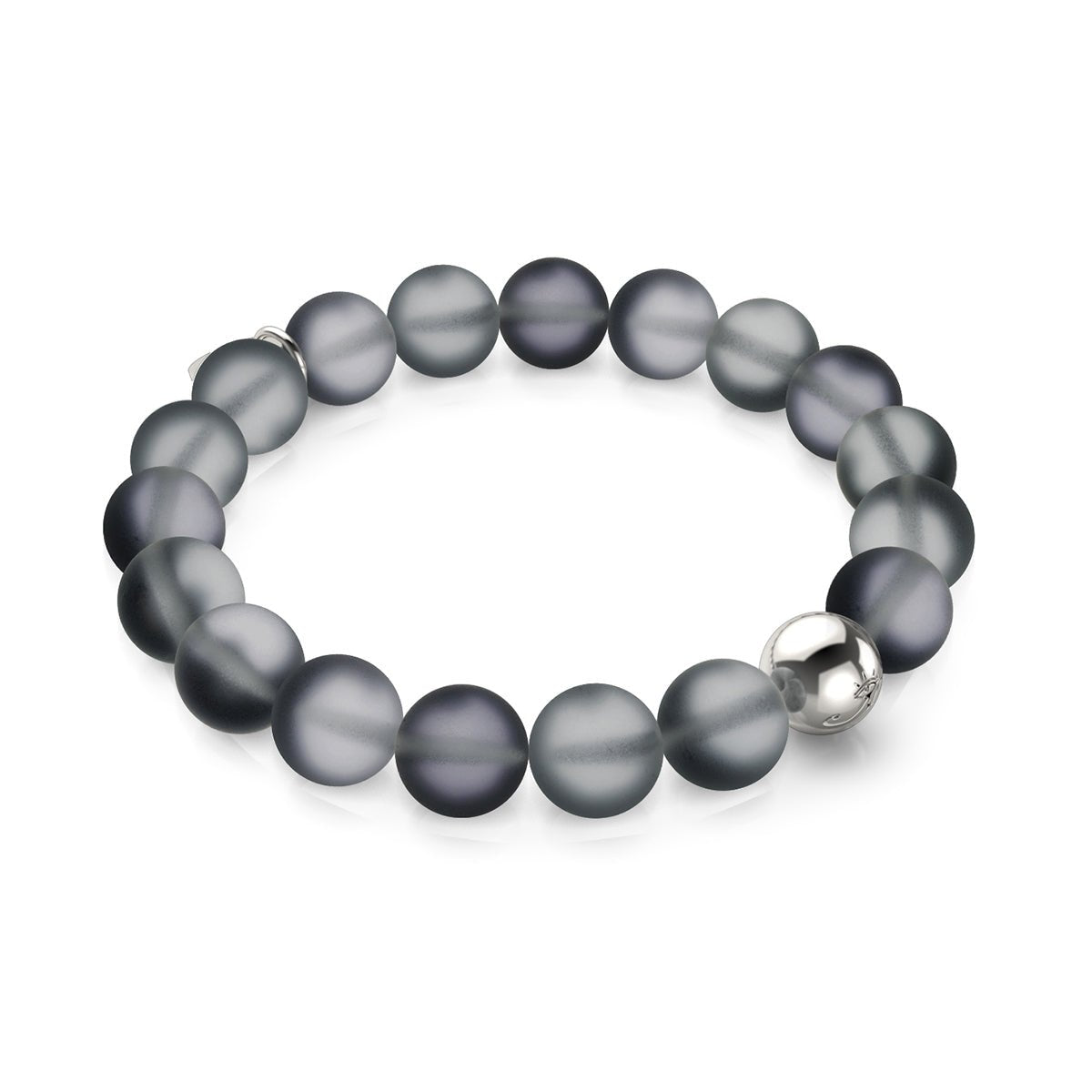 Carbonite | Argent | Bracelet de déclaration en verre sirène